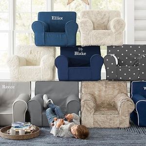 NEW Pottery Barn Kid ANYWHERE CHAIR Faux Fur